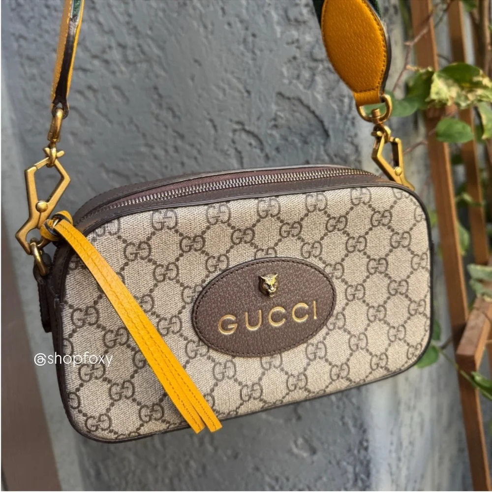 Gucci Vintage Neo Supreme Monogram Web Crossbody - Picture 2 of 14